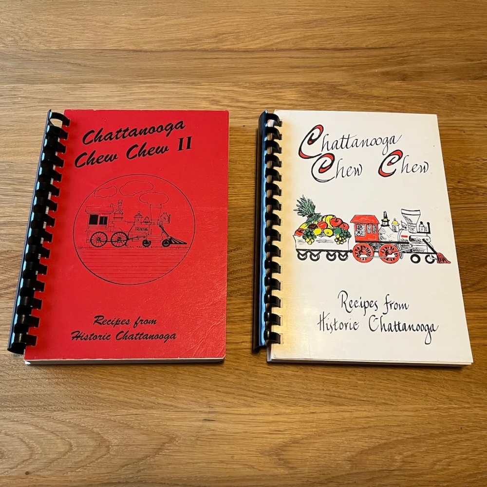 Lot of 2 Vintage Chattanooga Chew Chew Cookbooks Historic Chattanooga Tennessee